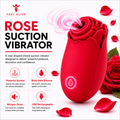 Feel Alive Rose Suction Vibrator
