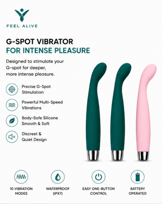 Feel Alive Premium G-Spot Vibrator For Intense Pleasure