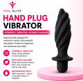 Feel Alive Twisted Hand Plug Vibrator – 10 Vibration Modes