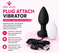 Feel Alive Plug Attach Vibrator – Waterproof Silicone Massager with 10 Vibration Modes