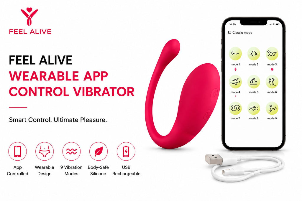Feel Alive Wearable App Control Vibrator