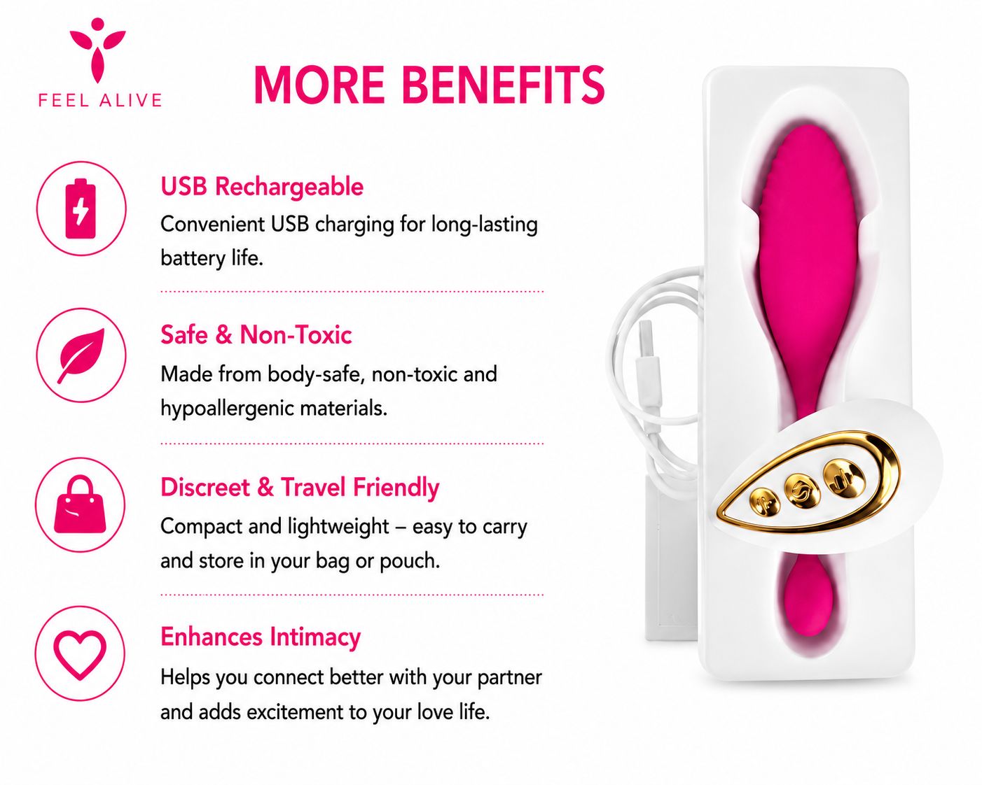 FEEL ALIVE G-SPOT & CLITORAL VIBRATOR
