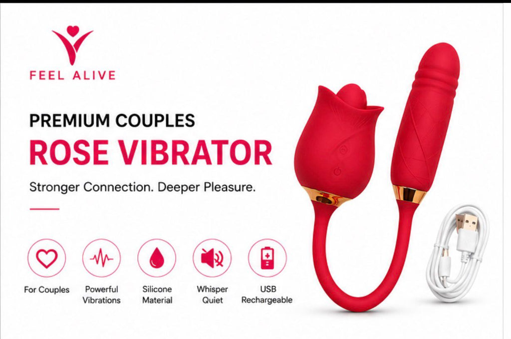 Feel Alive Rose Duo Vibrator